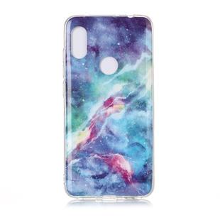 For Xiaomi Redmi Note 6 Pro Coloured Drawing Pattern IMD Workmanship Soft TPU Protective Case(Blue Sky)
