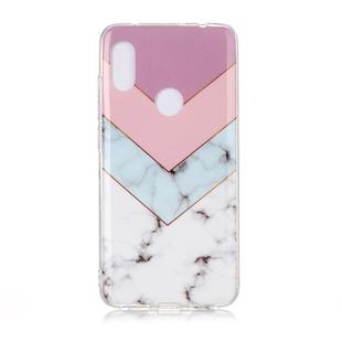 For Xiaomi Redmi Note 6 Pro Coloured Drawing Pattern IMD Workmanship Soft TPU Protective Case(Tricolor)