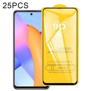 For Huawei Honor 10X Lite 25 PCS 9D Full Glue Full Screen Tempered Glass Film