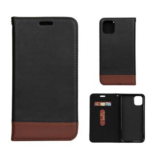 For iPhone 11 Horizontal Flip Leather Case with Holder & Card Slots(Black)