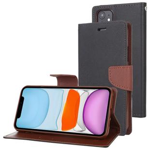 For iPhone 11 MERCURY GOOSPERY FANCY DIARY Horizontal Flip Leather Case with Holder & Card Slots & Wallet(Black Brown)