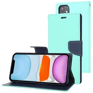 For iPhone 11 MERCURY GOOSPERY FANCY DIARY Horizontal Flip Leather Case with Holder & Card Slots & Wallet(Mint Green)