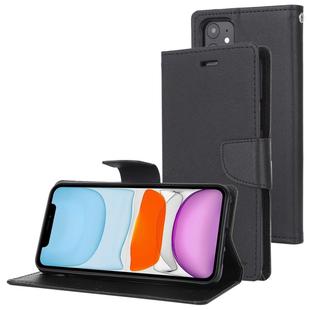 For iPhone 11 MERCURY GOOSPERY FANCY DIARY Horizontal Flip Leather Case with Holder & Card Slots & Wallet(Black)