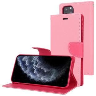 For iPhone 11 Pro Max MERCURY GOOSPERY FANCY DIARY Horizontal Flip Leather Case with Holder & Card Slots & Wallet(Pink)