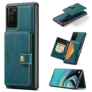 For Samsung Galaxy Note20 JEEHOOD Retro Magnetic Detachable Protective Case with Wallet & Card Slot & Holder(Blue)