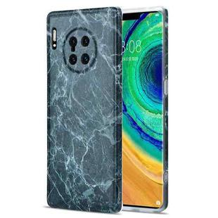 For Huawei Mate 30 Pro TPU Glossy Marble Pattern IMD Protective Case(Dark Grey)