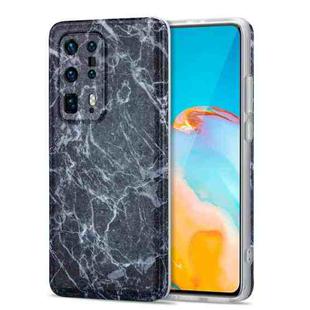 For Huawei P40 Pro+ TPU Glossy Marble Pattern IMD Protective Case(Dark Grey)