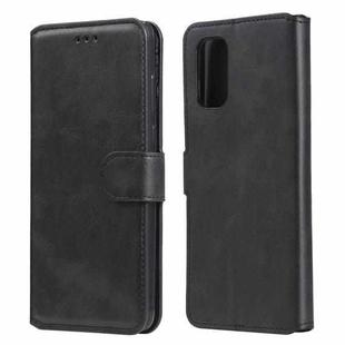 For OPPO Realme 7 5G / Realme V5 Classic Calf Texture PU + TPU Horizontal Flip Leather Case, with Holder & Card Slots & Wallet(Black)