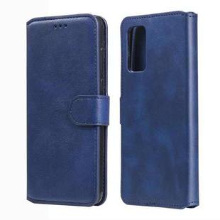 For Xiaomi Poco M3 / Redmi Note 9 4G Classic Calf Texture PU + TPU Horizontal Flip Leather Case, with Holder & Card Slots & Wallet(Blue)