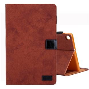 For Galaxy Tab A 8.0 & S Pen (2019) Business Style Horizontal Flip Leather Case, with Holder & Card Slot & Photo Frame & Sleep / Wake-up Function(Brown)