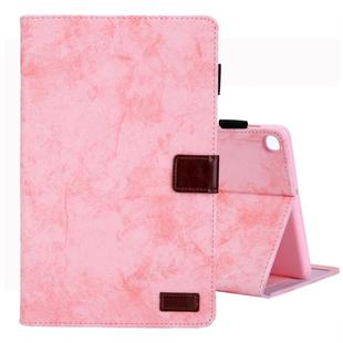 For Galaxy Tab A 8.0 & S Pen (2019) Business Style Horizontal Flip Leather Case, with Holder & Card Slot & Photo Frame & Sleep / Wake-up Function(Pink)