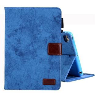 For iPad Mini 1 / 2 / 3 / 4 Business Style Horizontal Flip Leather Case, with Holder & Card Slot & Photo Frame & Sleep / Wake-up Function(Blue)