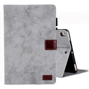For iPad Mini (2019) Business Style Horizontal Flip Leather Case, with Holder & Card Slot & Photo Frame & Sleep / Wake-up Function(Grey)