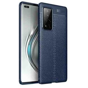 For Huawei Honor V40 Litchi Texture TPU Shockproof Case(Blue)