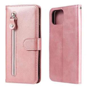 For OPPO F17 Pro / A93 Fashion Calf Texture Zipper Horizontal Flip Leather Case with Holder & Card Slots & Wallet(Rose Gold)