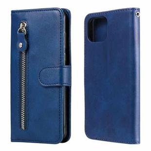 For OPPO F17 Pro / A93 Fashion Calf Texture Zipper Horizontal Flip Leather Case with Holder & Card Slots & Wallet(Blue)