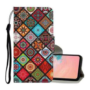 For Samsung Galaxy A02s(EU Edition) Colored Drawing Pattern Horizontal Flip Leather Case with Holder & Card Slots & Wallet & Lanyard(Ethnic Style)