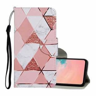 For Samsung Galaxy S21 5G Colored Drawing Pattern Horizontal Flip Leather Case with Holder & Card Slots & Wallet & Lanyard(Marble)