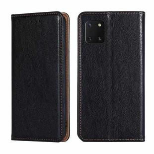 For Samsung Galaxy Note10 Lite PU + TPU Gloss Oil Solid Color Magnetic Horizontal Flip Leather Case with Holder & Card Slot & Wallet(Black)
