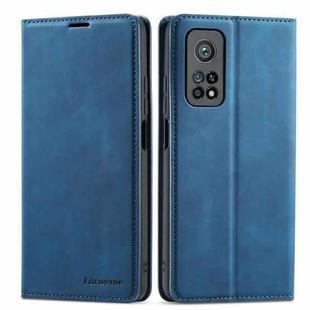 For Xiaomi Mi 10T Pro Forwenw Dream Series Oil Edge Strong Magnetism Horizontal Flip Leather Case with Holder & Card Slots & Wallet & Photo Frame(Blue)
