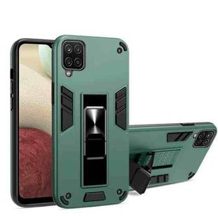 For Samsung Galaxy S20 FE 2 in 1 PC + TPU Shockproof Protective Case with Invisible Holder(Dark Green)
