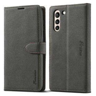 For Samsung Galaxy S21+ 5G Forwenw F1 Series Matte Strong Magnetism Horizontal Flip Leather Case with Holder & Card Slots & Wallet & Photo Frame(Black)