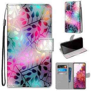 For Samsung Galaxy S20 FE 5G Coloured Drawing Cross Texture Horizontal Flip PU Leather Case with Holder & Card Slots & Wallet & Lanyard(Translucent Glass)