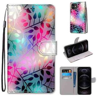 Coloured Drawing Cross Texture Horizontal Flip PU Leather Case with Holder & Card Slots & Wallet & Lanyard For iPhone 12 mini(Translucent Glass)