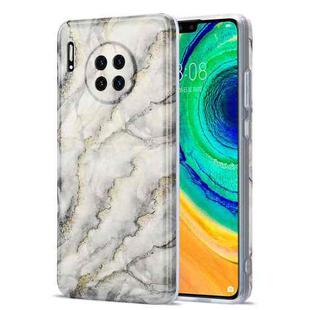 For Huawei Mate 30 TPU Gilt Marble Pattern Protective Case(Grey)