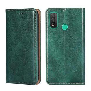 For Huawei P smart 2020 PU + TPU Gloss Oil Solid Color Magnetic Horizontal Flip Leather Case with Holder & Card Slot & Wallet(Green)