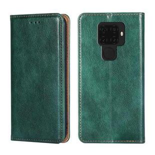 For Huawei Mate 30 Lite PU + TPU Gloss Oil Solid Color Magnetic Horizontal Flip Leather Case with Holder & Card Slot & Wallet(Green)