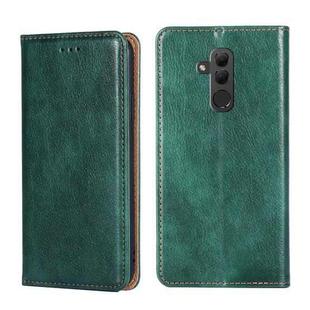 For Huawei Mate 20 lite PU + TPU Gloss Oil Solid Color Magnetic Horizontal Flip Leather Case with Holder & Card Slot & Wallet(Green)