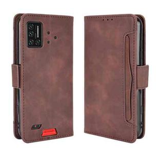 For UMIDIGI Bison Wallet Style Skin Feel Calf Pattern Leather Case with Separate Card Slot(Brown)