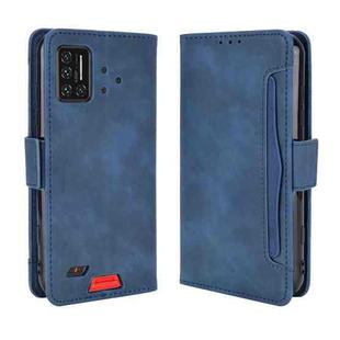 For UMIDIGI Bison Wallet Style Skin Feel Calf Pattern Leather Case with Separate Card Slot(Blue)