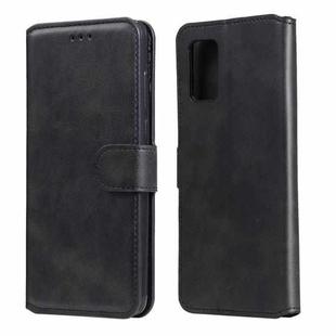 For Samsung Galaxy A02s(US Version) Classic Calf Texture PU + TPU Horizontal Flip Leather Case, with Holder & Card Slots & Wallet(Black)