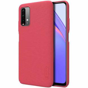 For Xiaomi Redmi Note 9 4G (CN Version) NILLKIN Frosted Concave-convex Texture PC Protective Case(Red)