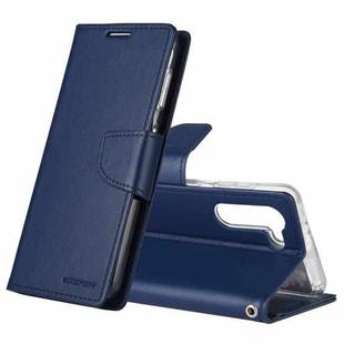 For Samsung Galaxy S21 5G GOOSPERY Bravo Diary Crazy Horse Texture Horizontal Flip Leather Case With Bracket & Card Slot & Wallet(Navy Blue)