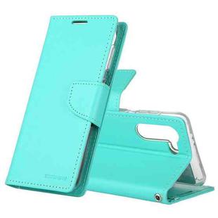 For Samsung Galaxy S21 5G GOOSPERY Bravo Diary Crazy Horse Texture Horizontal Flip Leather Case With Bracket & Card Slot & Wallet(Mint Green)