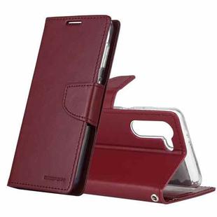 For Samsung Galaxy S21+ 5G GOOSPERY Bravo Diary Crazy Horse Texture Horizontal Flip Leather Case With Bracket & Card Slot & Wallet(Wine Red)
