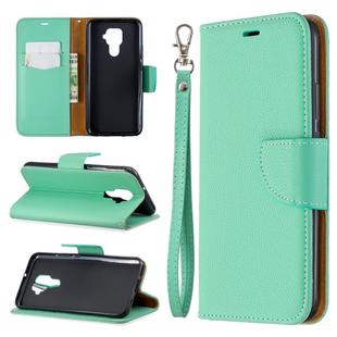 For Huawei Mate 30 Lite Litchi Texture Pure Color Horizontal Flip PU Leather Case with Holder & Card Slots & Wallet & Lanyard(Green)