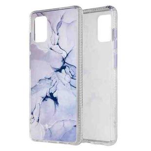 For Samsung Galaxy A71 Coloured Glaze Marble TPU + PC Protective Case(White)