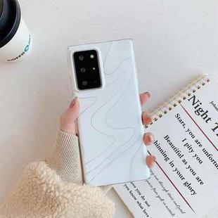 For Samsung Galaxy S20+ Frosted Laser TPU Protective Case(Abstract Rice White)