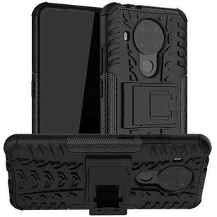 For Nokia 3.4 / 5.4 Tire Texture Shockproof TPU+PC Protective Case with Holder(Black)
