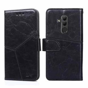 For Huawei Mate 20 lite Geometric Stitching Horizontal Flip TPU + PU Leather Case with Holder & Card Slots & Wallet(Black)