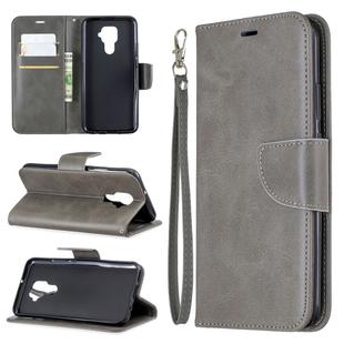 For Huawei Mate 30 Lite Retro Lambskin Texture Pure Color Horizontal Flip PU Leather Case with Holder & Card Slots & Wallet & Lanyard(Grey)