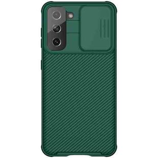 For Samsung Galaxy S21 5G NILLKIN Black Mirror Pro Series Camshield Full Coverage Dust-proof Scratch Resistant Phone Case(Green)