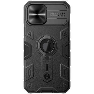 For iPhone 12 / 12 Pro NILLKIN Shockproof CamShield Armor Protective Case with Invisible Ring Holder(Black)