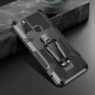For Infinix Hot 9 Play Machine Armor Warrior Shockproof PC + TPU Protective Case(Black)