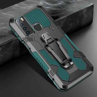 For Infinix Note7 Lite / Hot 9 Machine Armor Warrior Shockproof PC + TPU Protective Case(Army Green)