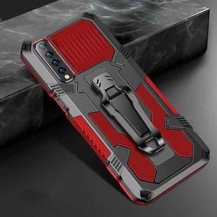 For LG  Stylo 7 Machine Armor Warrior Shockproof PC + TPU Protective Case(Red)